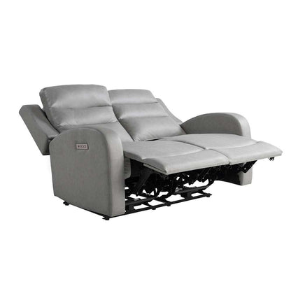 Lifestyle Solutions - Relax A Lounger Anton Power Reclining Loveseat with USB Port, Grey - 212A022GRY veiw 5