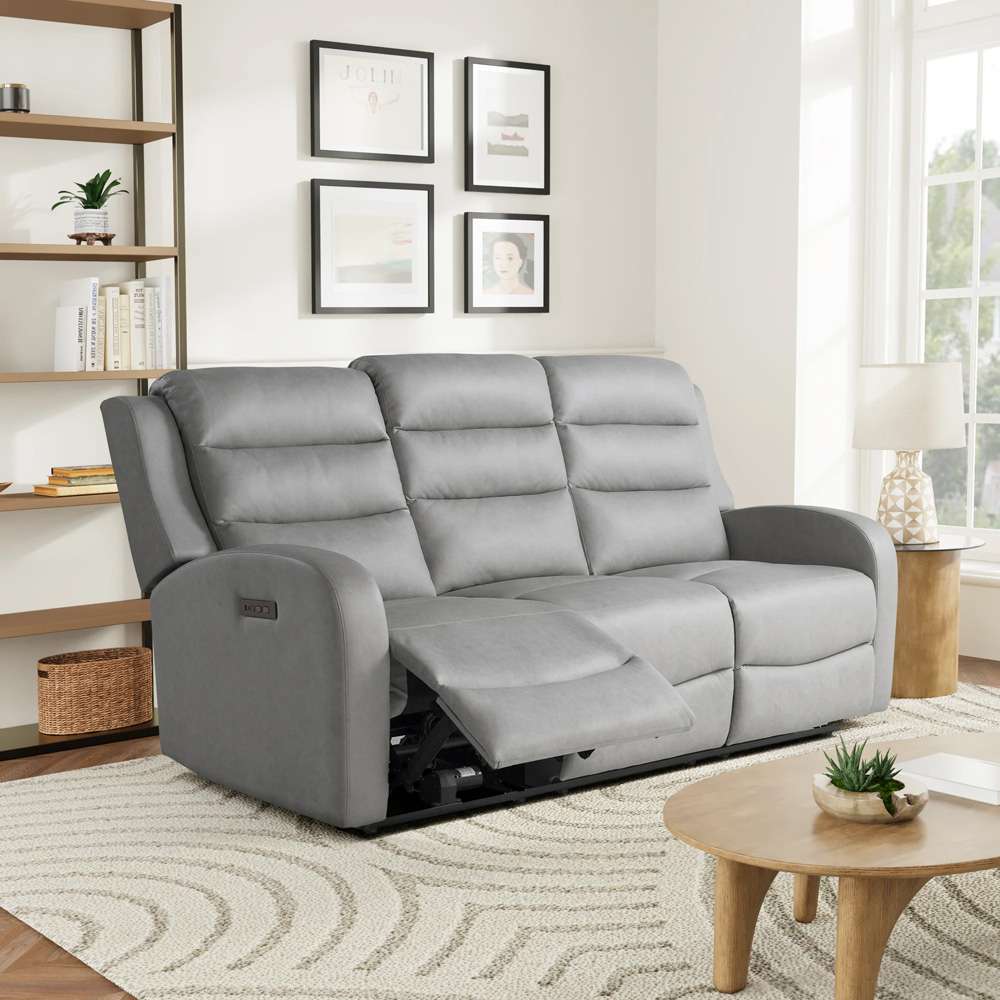 Lifestyle Solutions - Relax A Lounger Anton Power Reclining Sofa with USB Port, Grey - 213A022GRY veiw 4