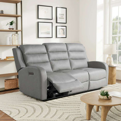 Lifestyle Solutions - Relax A Lounger Anton Power Reclining Sofa with USB Port, Grey - 213A022GRY veiw 4