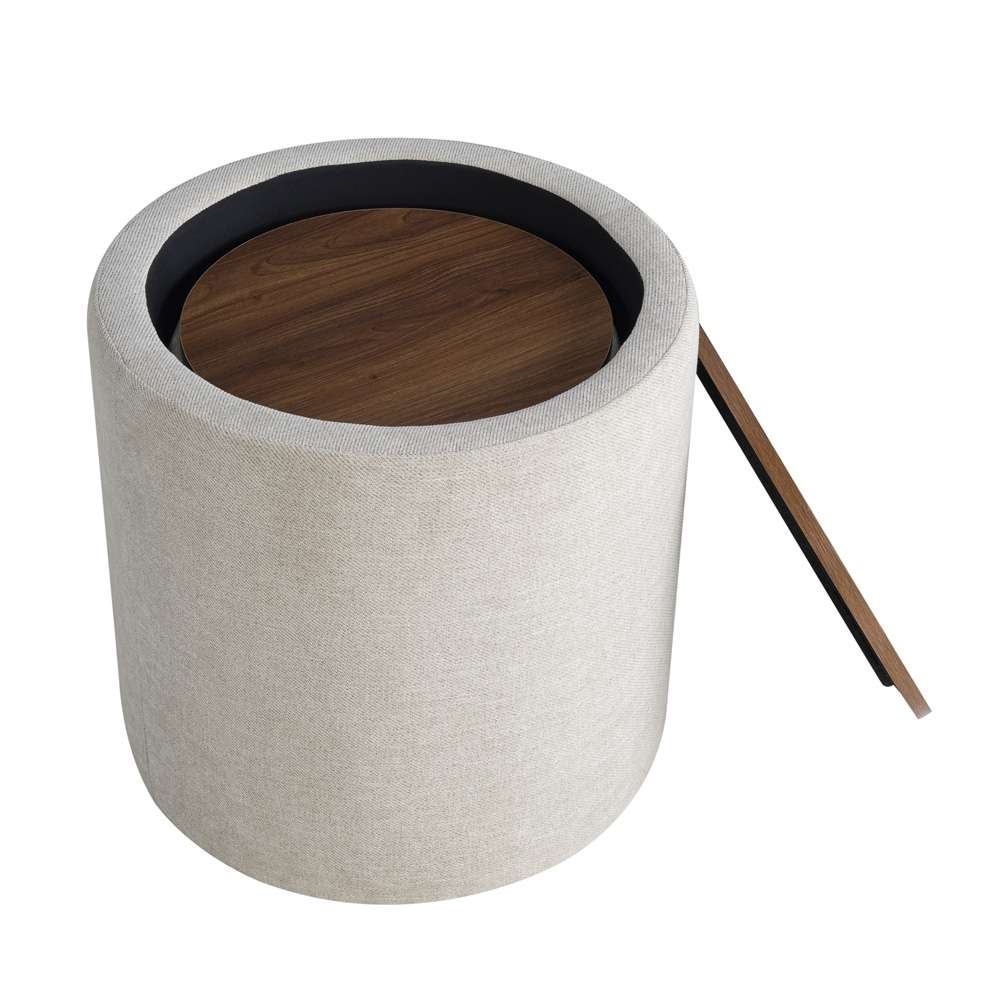 Lifestyle Solutions - Studio Living Argon Storage Ottomans, 2pc Set, Linen - 516A015LIN veiw 5
