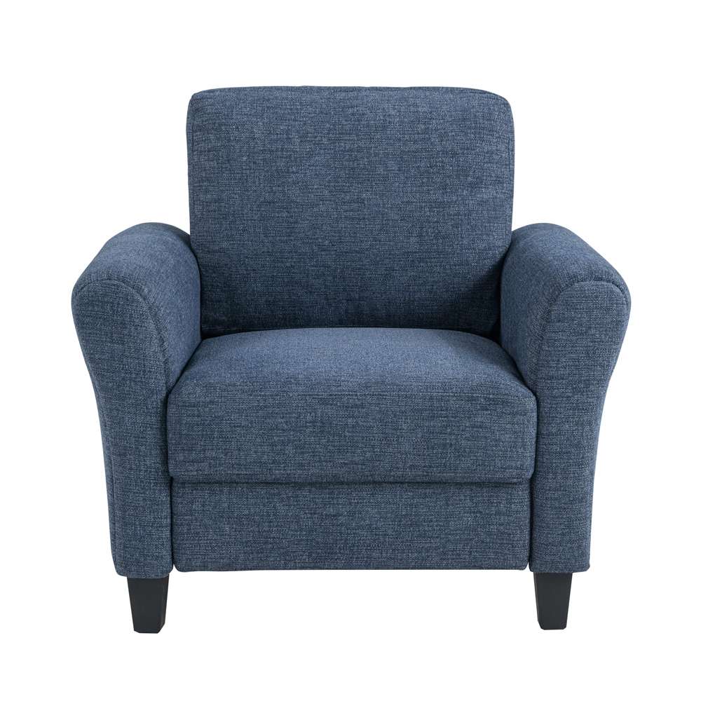 Lifestyle Solutions - Westley Chair with Rolled Arms, Blue - CCWENKS1BLURA veiw 2