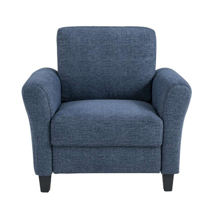 Lifestyle Solutions - Westley Chair with Rolled Arms, Blue - CCWENKS1BLURA veiw 2