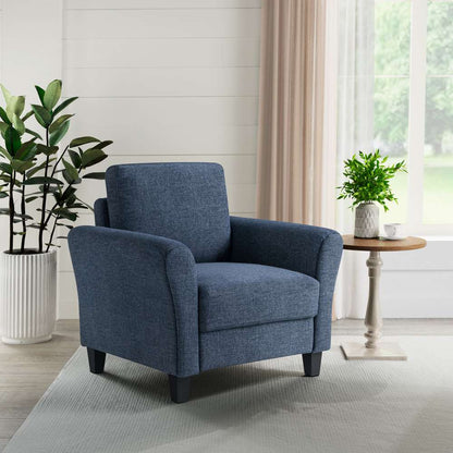 Lifestyle Solutions - Westley Chair with Rolled Arms, Blue - CCWENKS1BLURA veiw 6