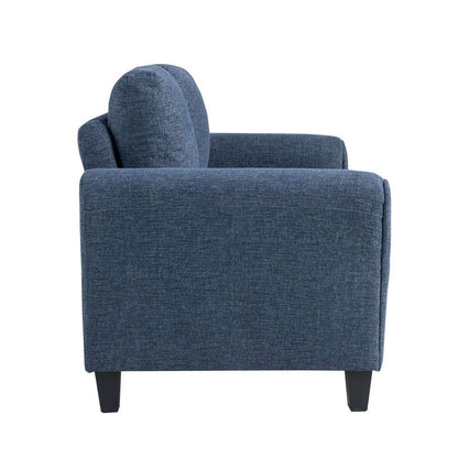 Lifestyle Solutions - Westley Loveseat with Rolled Arms, Blue - CCWENKS2BLURA veiw 3