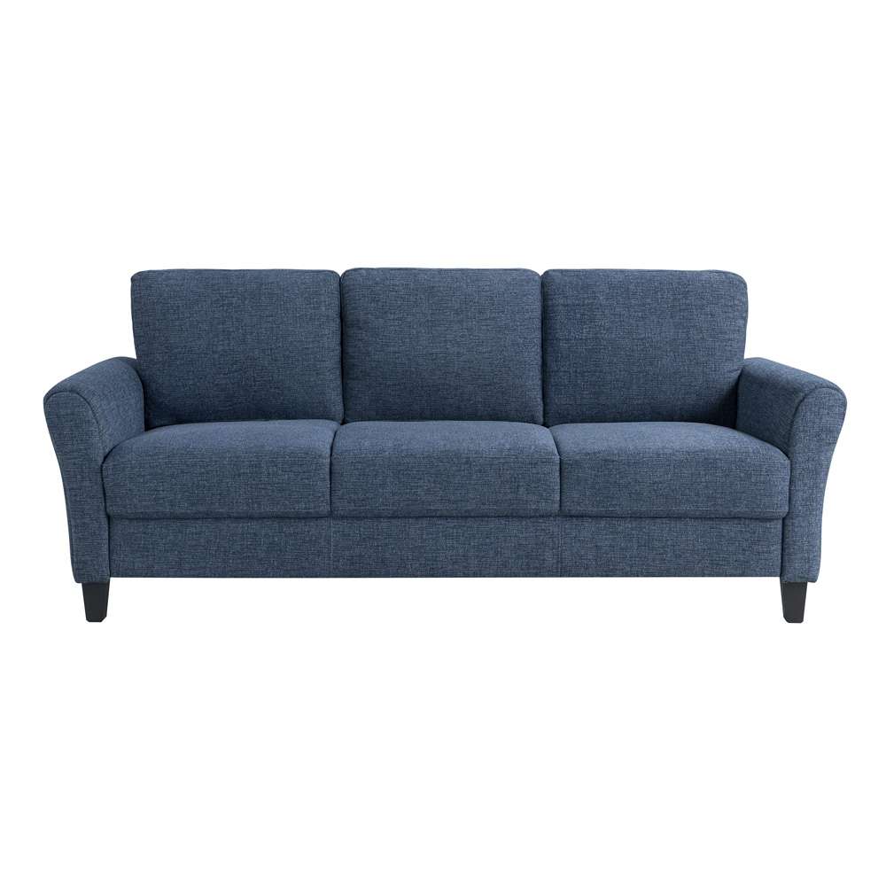 Lifestyle Solutions - Westley Sofa with Rolled Arms, Blue - CCWENKS3BLURA veiw 2