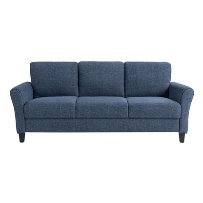 Lifestyle Solutions - Westley Sofa with Rolled Arms, Blue - CCWENKS3BLURA veiw 2