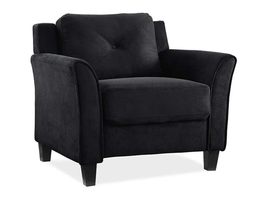 Lifestyle Solutions - Highland Chair with Curved Arms, Black  - CCHRFKS1M26BKVA veiw 1