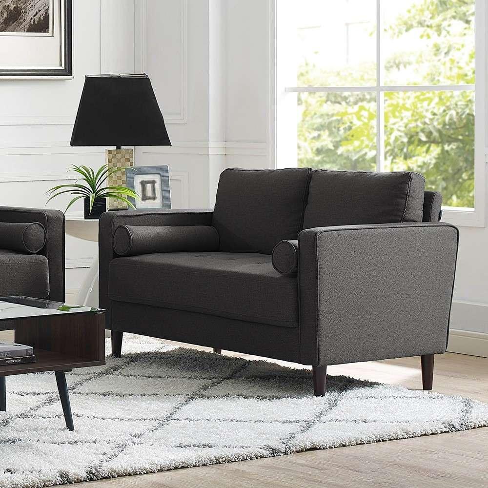 Lifestyle Solutions - Landon Loveseat, Heather Grey  - LKLGF2SP2GU3073 veiw 3