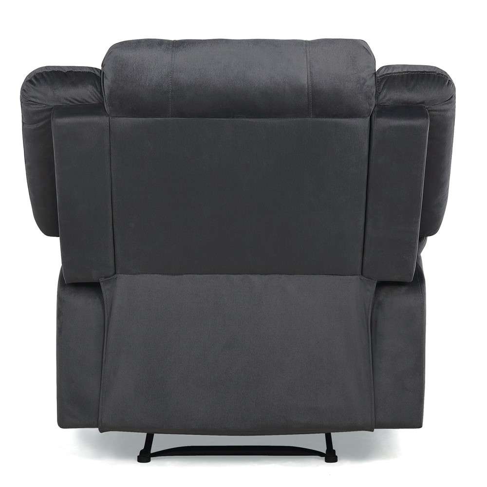 Relax A Lounger - Portland Manual Microfiber Recliner, Slate Grey by Lifestyle Solutions - RCPSDM2616 veiw 3