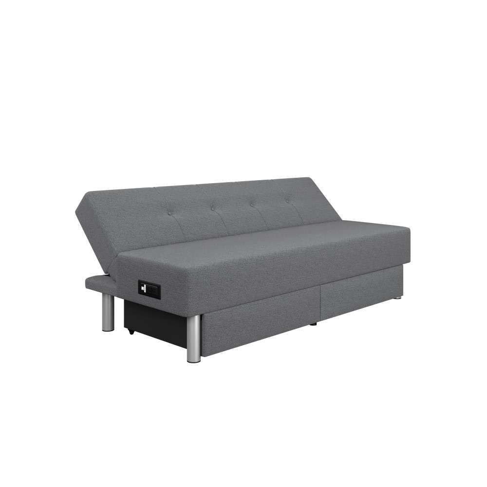 Lifestyle Solutions - Serta Wilson Convertible Storage Futon with Power Outlet and USB Port, Charcoal - SCWDSLU2012 veiw 6