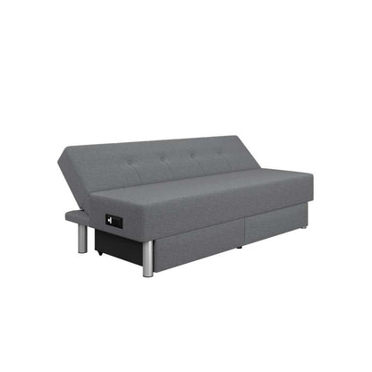 Lifestyle Solutions - Serta Wilson Convertible Storage Futon with Power Outlet and USB Port, Charcoal - SCWDSLU2012 veiw 6