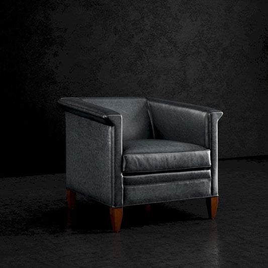 Lillian August - Ace Chair in Sauvage-Lagoon-Black - LL3143C-Sauvage-Lagoon-Black view 1
