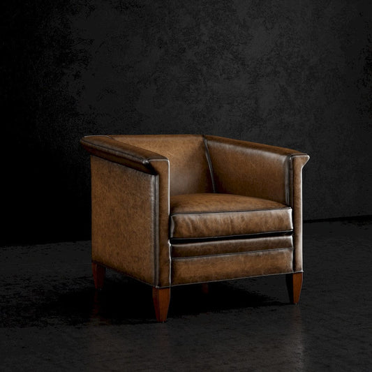 Lillian August - Ace Chair in Sauvage-Putty-Black - LL3143C-Sauvage-Putty-Black view 1