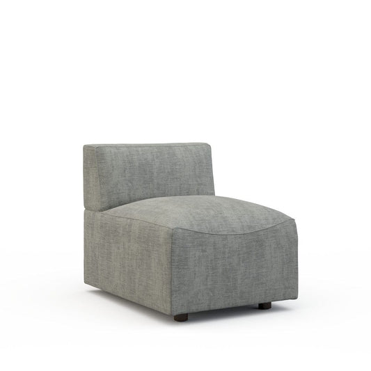 Lillian August - Austin Armless Chair in Castine-Grey - LA9212AC-Castine-Grey view 1