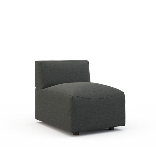 Lillian August - Austin Armless Chair in Cristo-Charcoal - LA9212AC-Cristo-Charcoal view 1