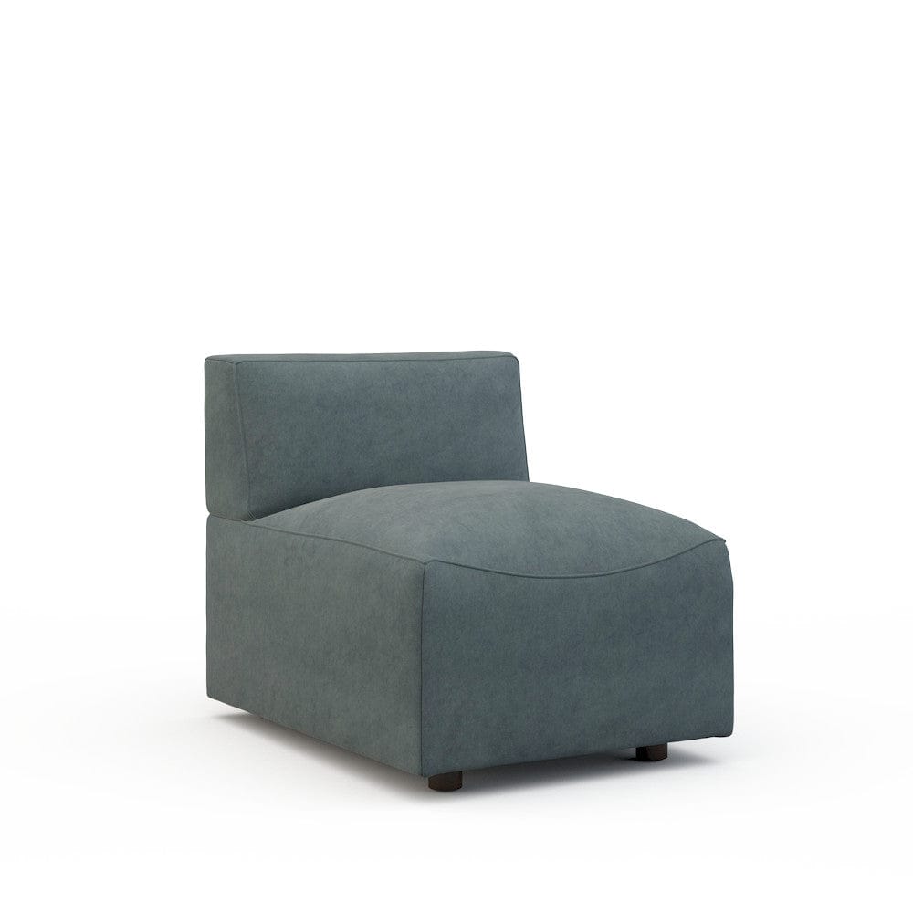 Lillian August - Austin Armless Chair in Limestone-Blue - LA9212AC-Limestone-Blue view 1