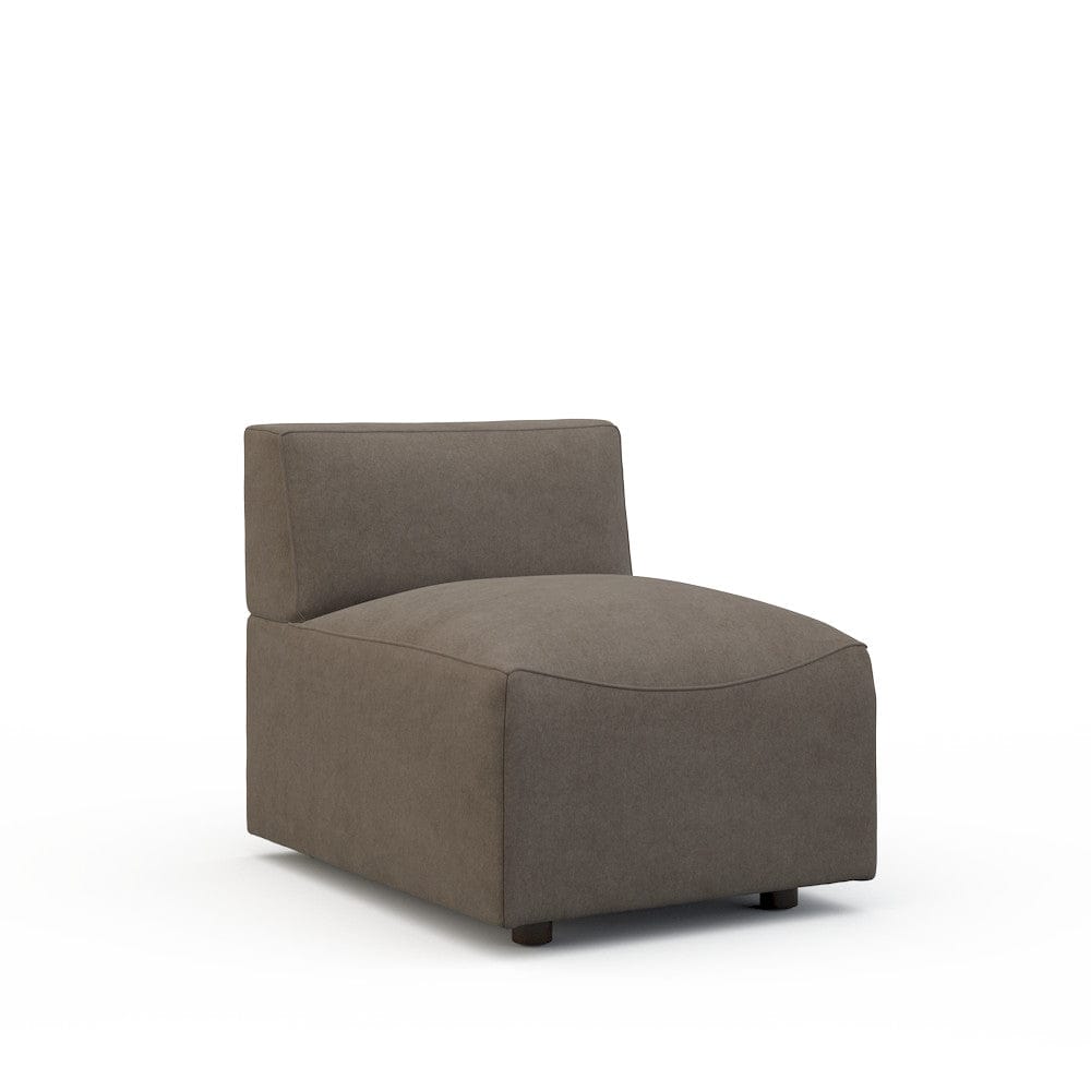 Lillian August - Austin Armless Chair in Limestone-Charcoal - LA9212AC-Limestone-Charcoal view 1