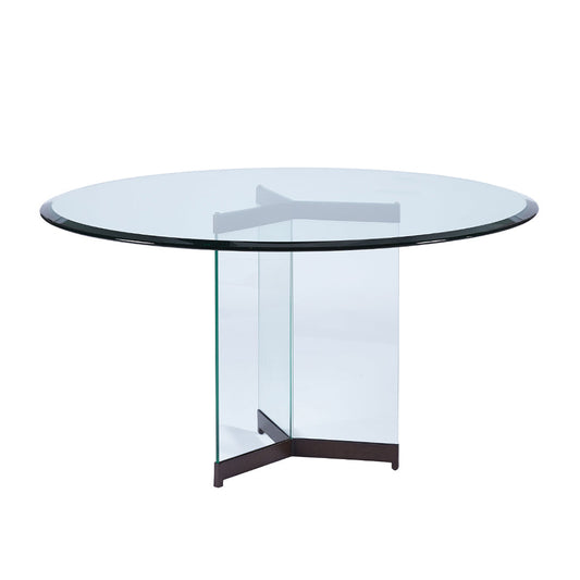 Lillian August - Ava Round Glass Pedestal Dining Table - LW12011_GL-54 view 1