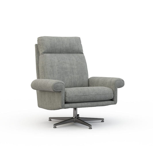 Lillian August - Beckman Chair in Castine-Grey - U159-OC-Castine-Grey view 1