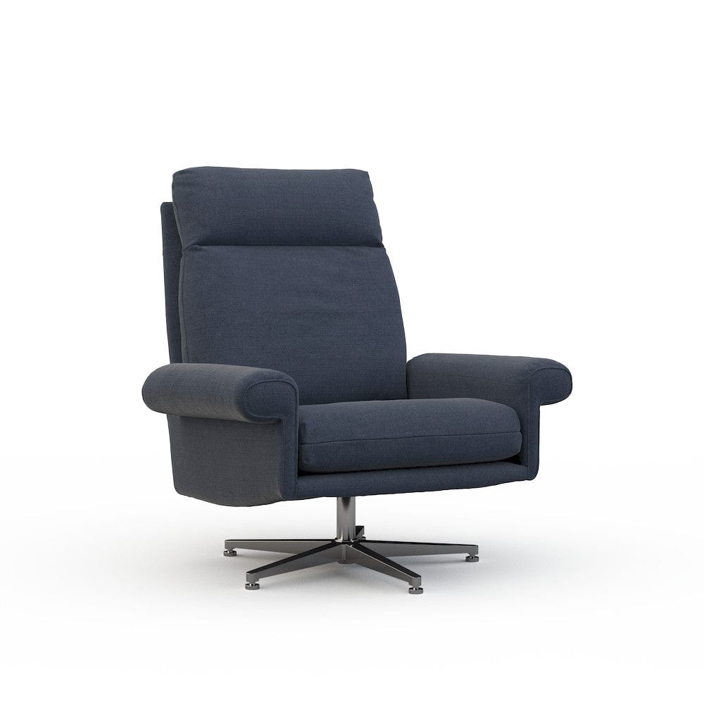 Lillian August - Beckman Chair in Cristo-Blue - U159-OC-Cristo-Blue view 1