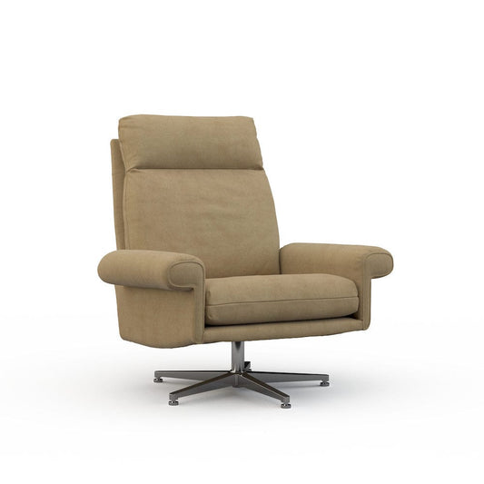 Lillian August - Beckman Chair in Limestone-Bronze - U159-OC-Limestone-Bronze view 1