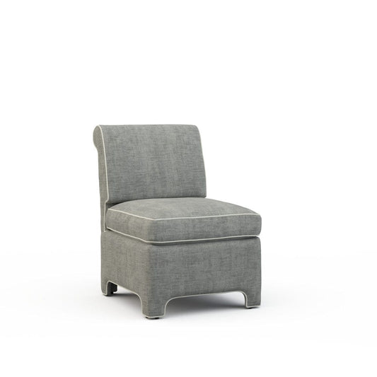Lillian August - Billie Chair in Castine-Grey - U185-C1-Castine-Grey view 1