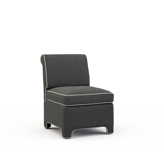 Lillian August - Billie Chair in Cristo-Charcoal - U185-C1-Cristo-Charcoal view 1