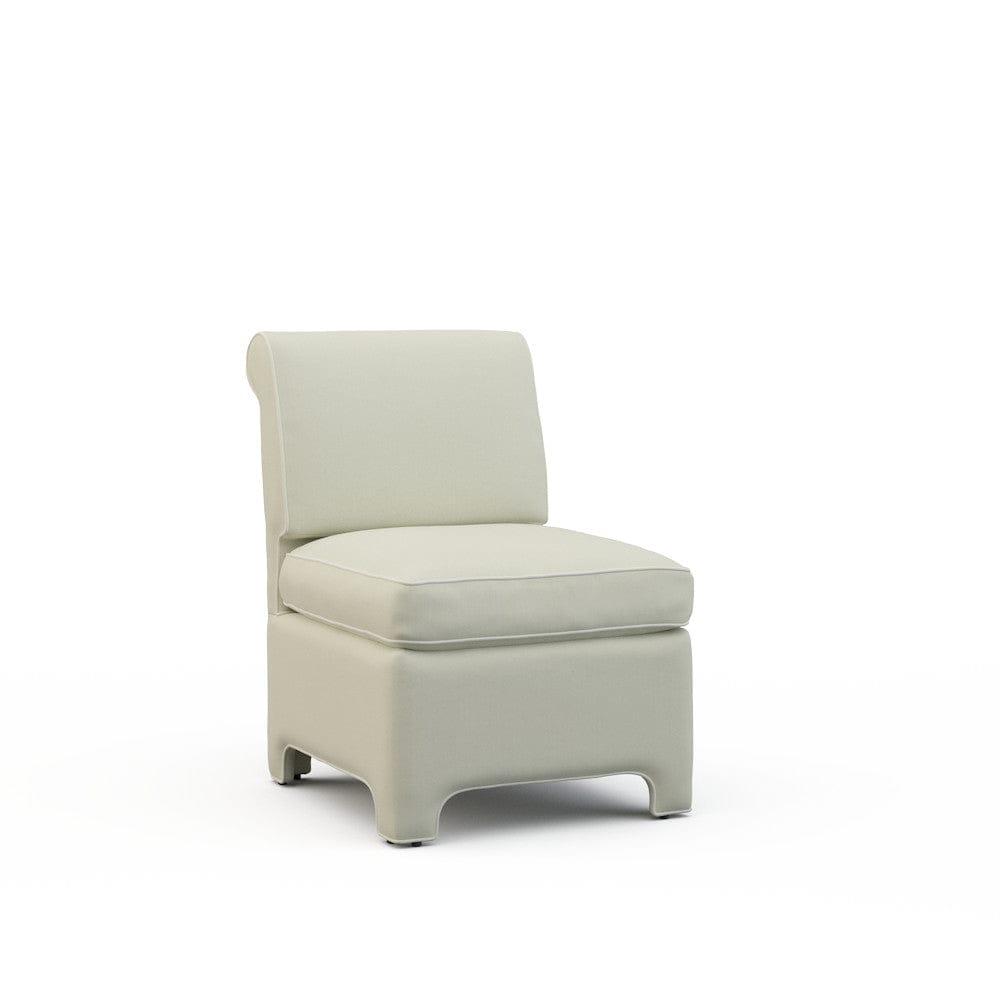 Lillian August - Billie Chair in Heather-White - U185-C1-Heather-White view 1