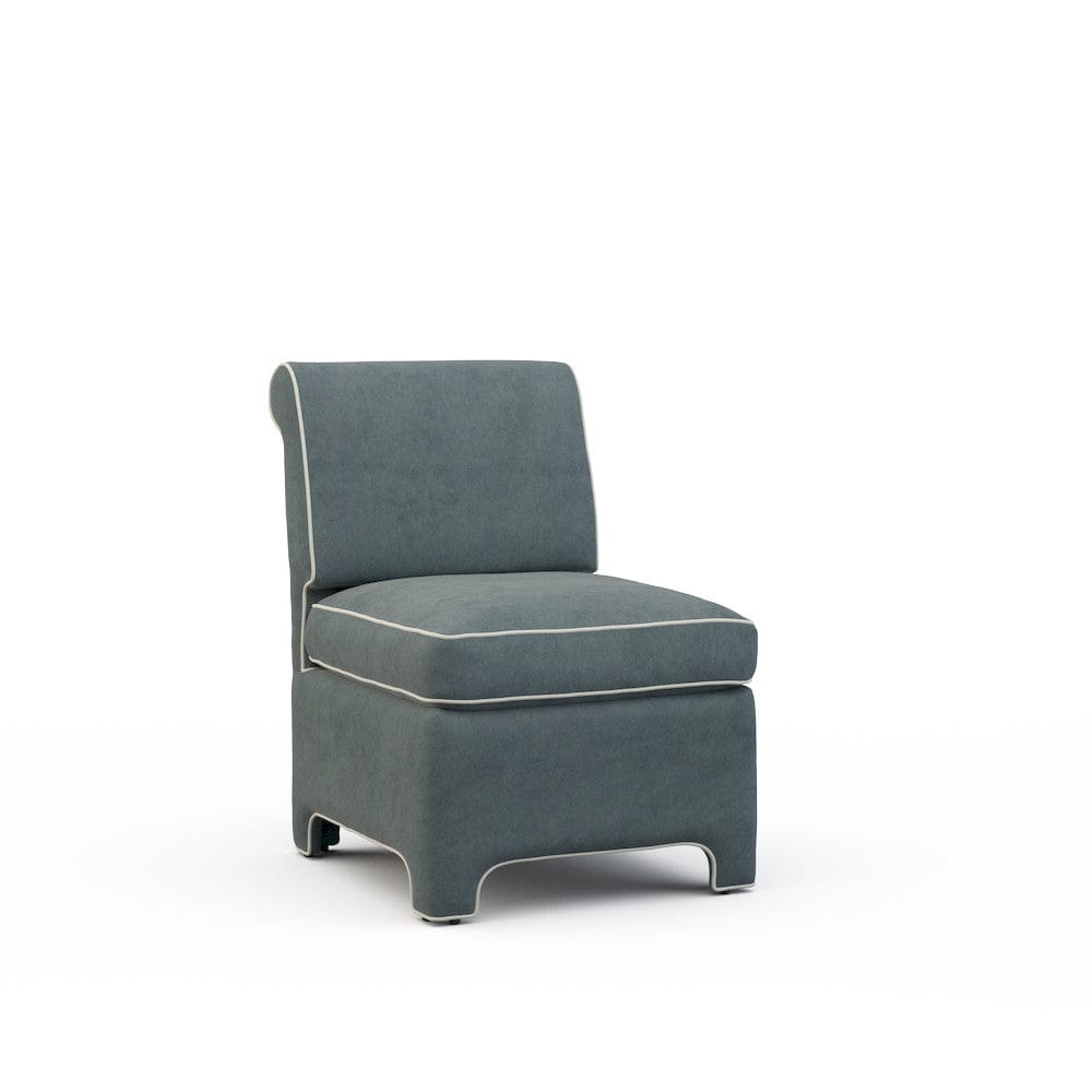 Lillian August - Billie Chair in Limestone-Blue - U185-C1-Limestone-Blue view 1