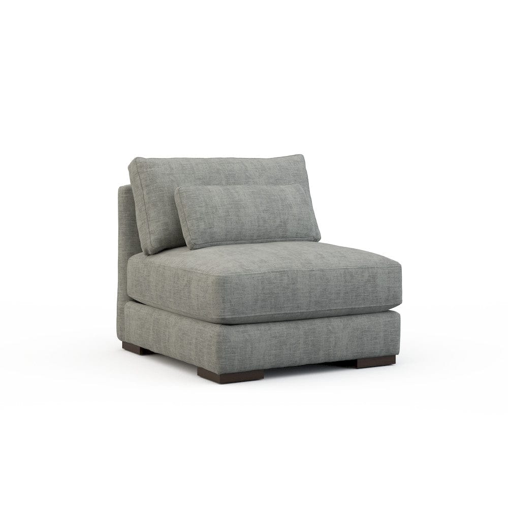 Lillian August - Botero Armless Chair in Castine-Grey - U122-A1-Castine-Grey view 1