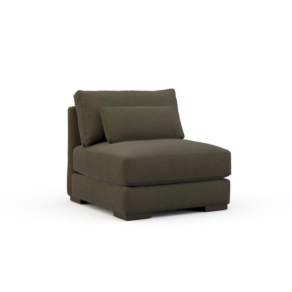 Lillian August - Botero Armless Chair in Cristo-Brown - U122-A1-Cristo-Brown view 1
