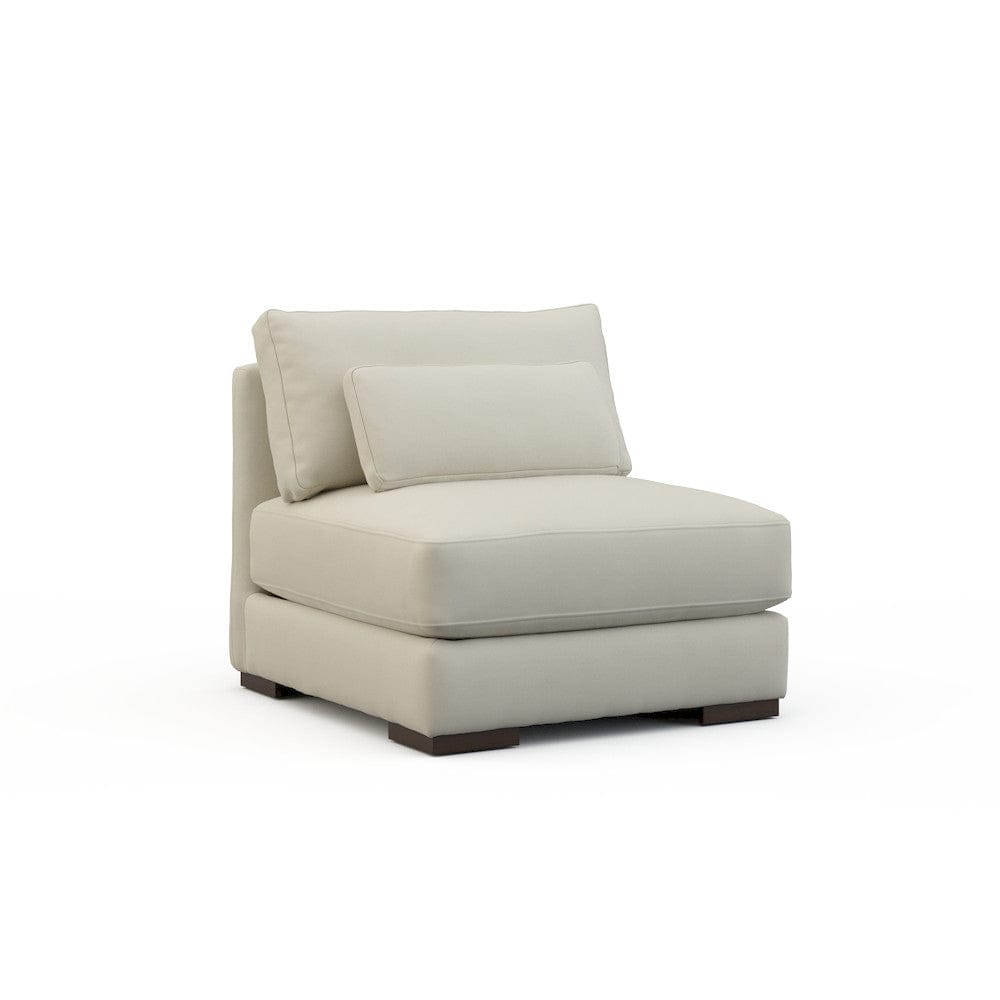 Lillian August - Botero Armless Chair in Cristo-Natural - U122-A1-Cristo-Natural view 1