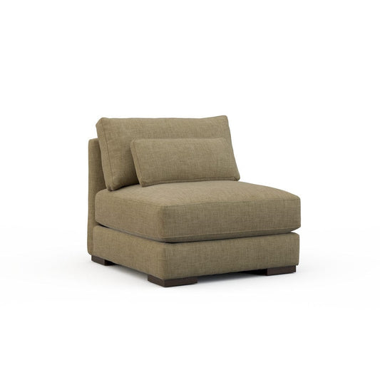 Lillian August - Botero Armless Chair in Crystal-Camel - U122-A1-Crystal-Camel view 1
