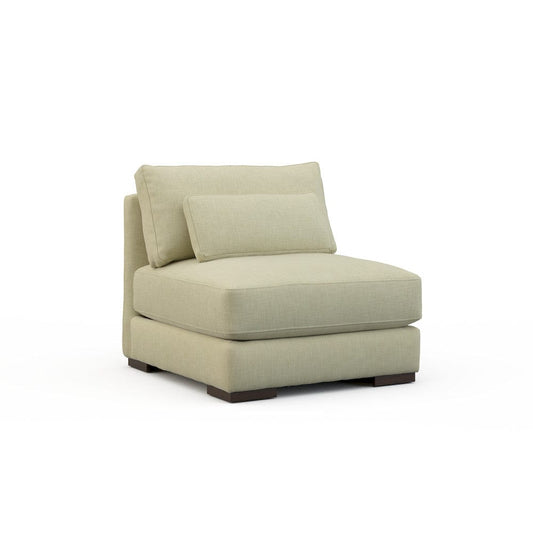 Lillian August - Botero Armless Chair in Crystal-Natural - U122-A1-Crystal-Natural view 1