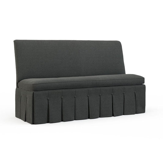 Lillian August - Briland Armless Banquette in Cristo-Charcoal - LA5125AL-Cristo-Charcoal view 1