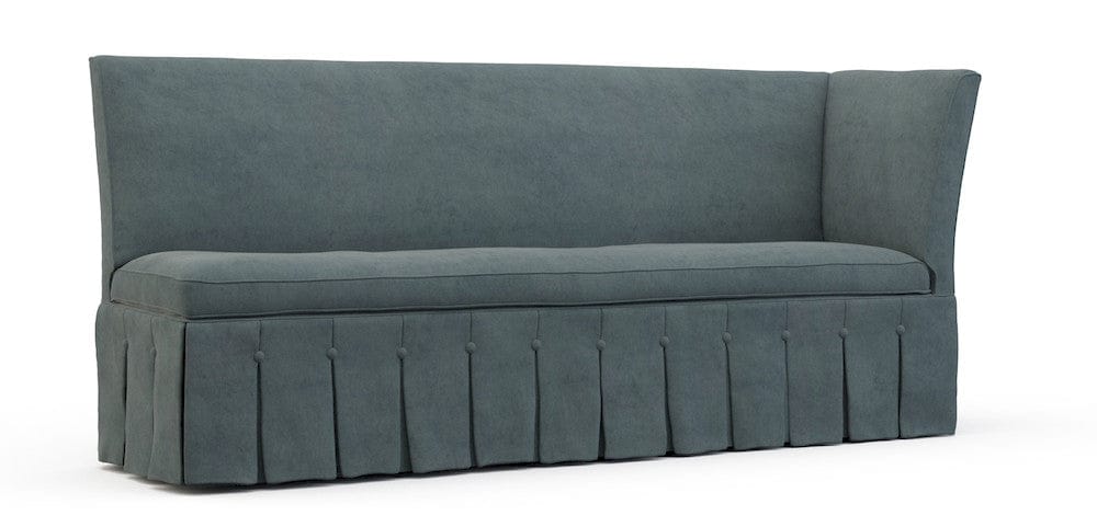 Lillian August - Briland  Left Arm Corner Banquette in Limestone-Blue - LA5125QL-Limestone-Blue view 1