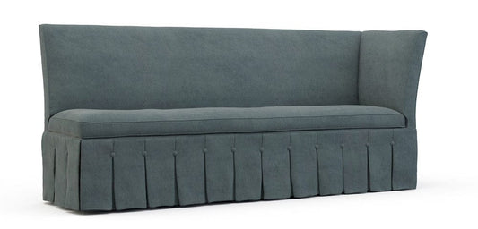 Lillian August - Briland  Left Arm Corner Banquette in Limestone-Blue - LA5125QL-Limestone-Blue view 1