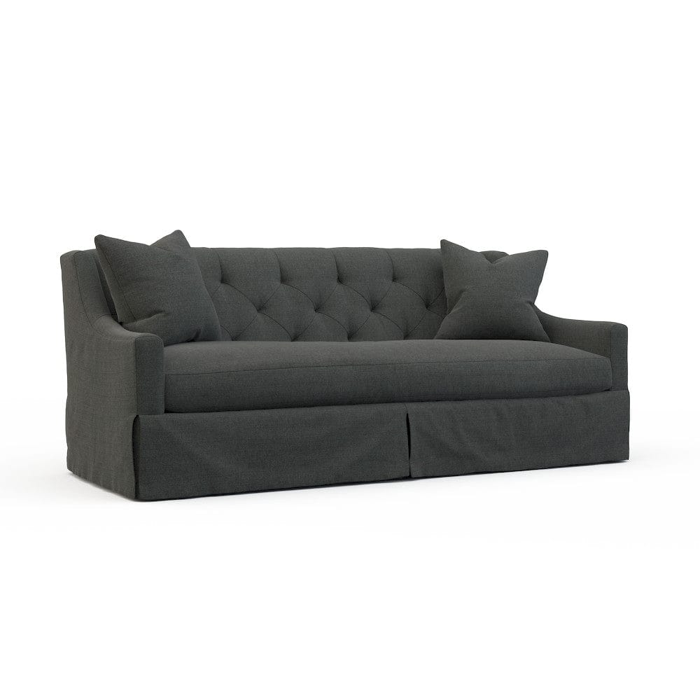 Lillian August - Camille Mid Sofa in Cristo-Charcoal - LA7141M-Cristo-Charcoal view 1