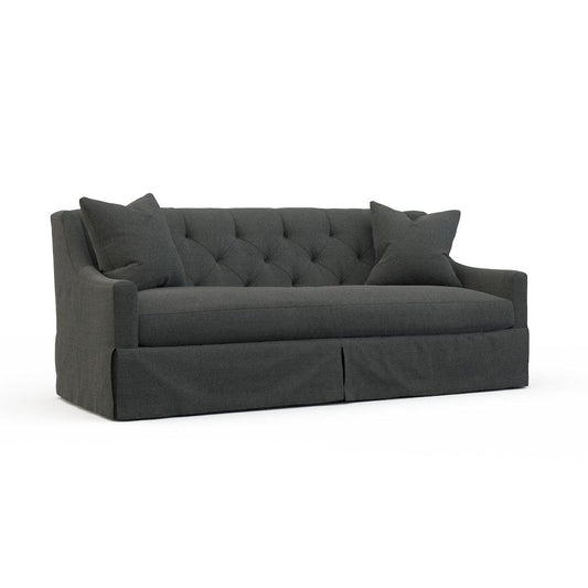 Lillian August - Camille Mid Sofa in Cristo-Charcoal - LA7141M-Cristo-Charcoal view 1