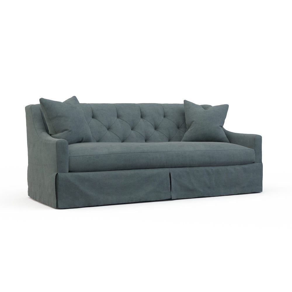 Lillian August - Camille Mid Sofa in Limestone-Blue - LA7141M-Limestone-Blue view 1