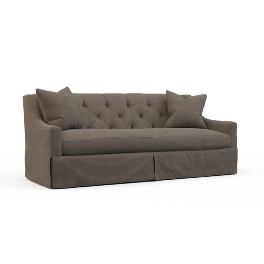 Lillian August - Camille Mid Sofa in Limestone-Charcoal - LA7141M-Limestone-Charcoal view 1