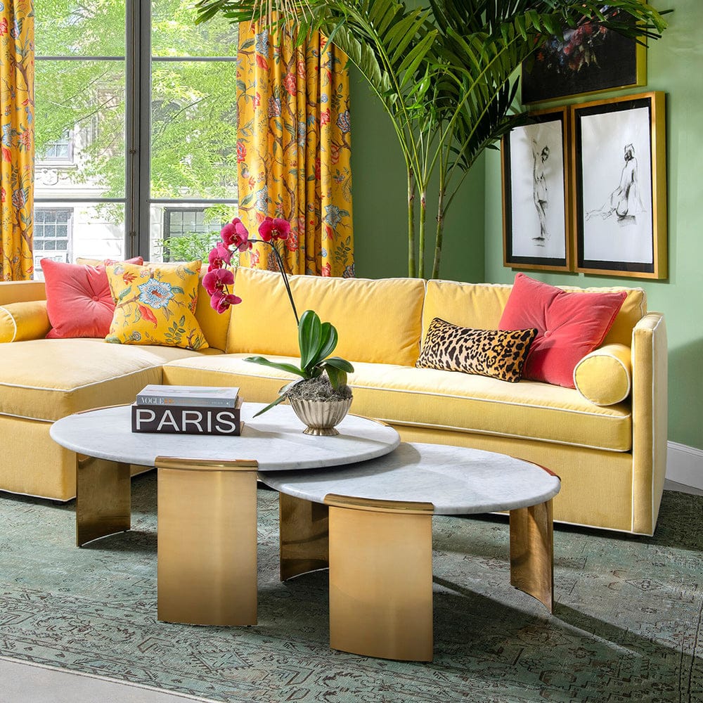 Lillian August - Chloe Large Marble Top Cocktail Table - LW15312 view 2