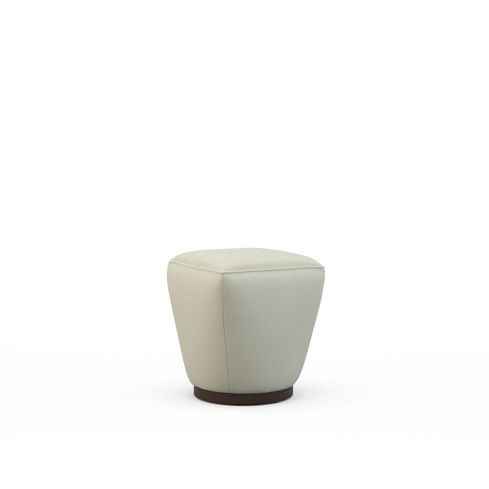 Lillian August - Colette Ottoman in Heather-White - U183-O1-Heather-White view 1