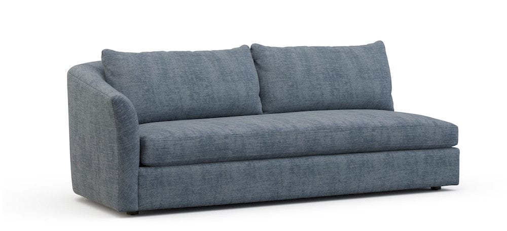 Lillian August - Crescent Left Arm Sofa in Castine-Slate - U148-SL-Castine-Slate view 1
