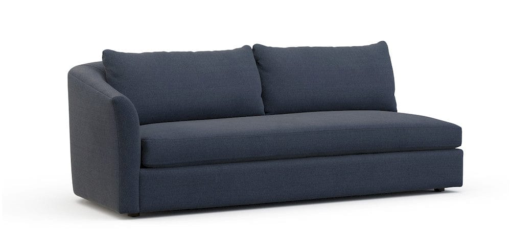 Lillian August - Crescent Left Arm Sofa in Cristo-Blue - U148-SL-Cristo-Blue view 1