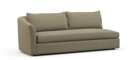 Lillian August - Crescent Left Arm Sofa in Cristo-Camel - U148-SL-Cristo-Camel view 1