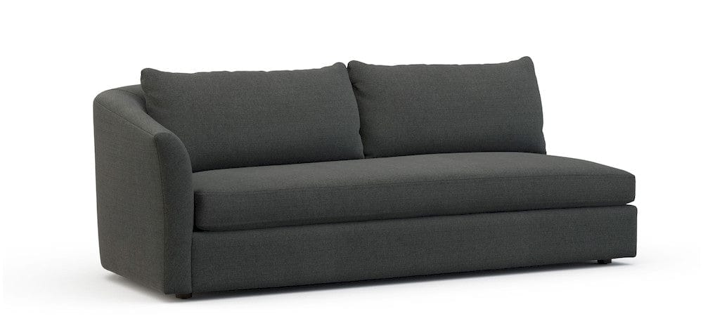 Lillian August - Crescent Left Arm Sofa in Cristo-Charcoal - U148-SL-Cristo-Charcoal view 1