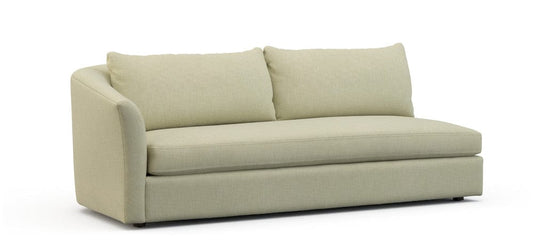 Lillian August - Crescent Left Arm Sofa in Crystal-Natural - U148-SL-Crystal-Natural view 1