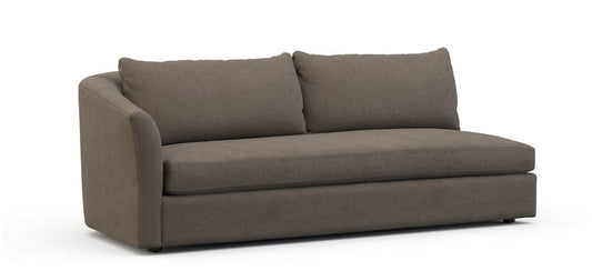 Lillian August - Crescent Left Arm Sofa in Limestone-Charcoal - U148-SL-Limestone-Charcoal view 1