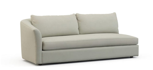 Lillian August - Crescent Left Arm Sofa in Limestone-Gray - U148-SL-Limestone-Gray view 1